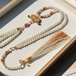 【烟锁绮罗】背云长璎珞明制马面裙项链儿童晚明风古风汉服软璎珞