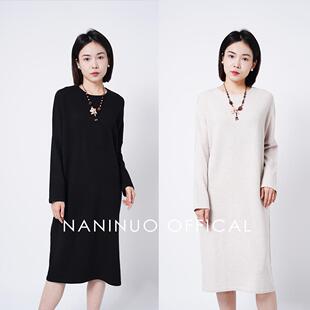 《风尚意动》羊绒显瘦连衣裙 简约百搭NRQZ24067
