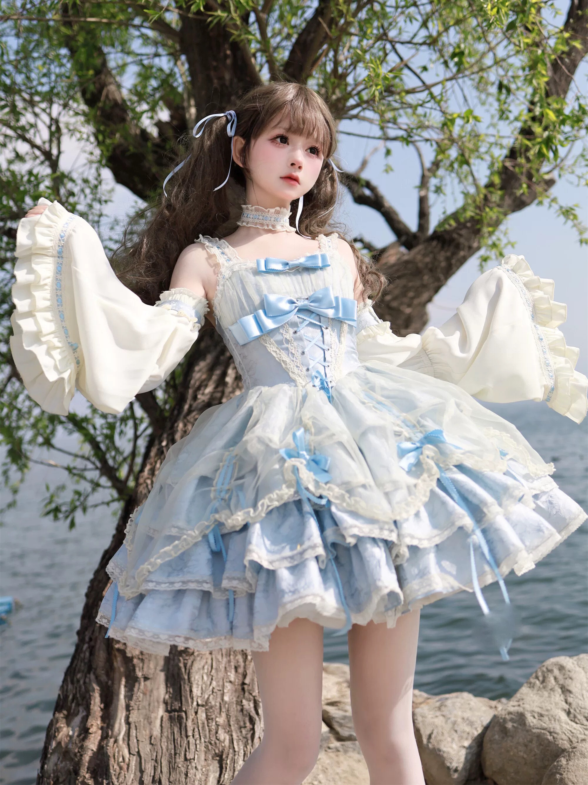 现货蔷薇执事lolita亚文化辣妹洛丽塔JSK甜辣纯欲温柔亚比连衣裙