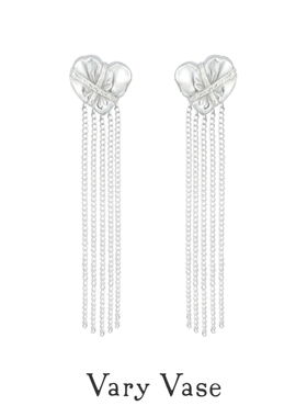 Vary Vase 爱心礼盒流苏派对耳钉 原创设计小众高级感礼物