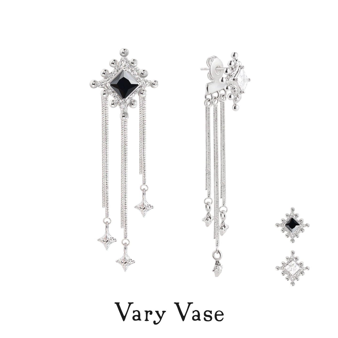 Vary Vase【繁星】流苏两戴耳钉耳坠原创纯银设计精致百搭高级感