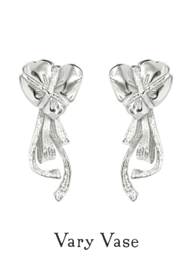 Vary Vase 捆绑蝴蝶结派对爱心耳钉 原创设计小众高级感礼物