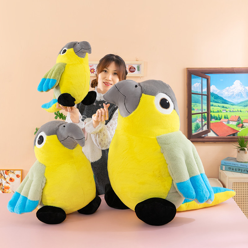特大号彷真鹦鹉毛绒玩具