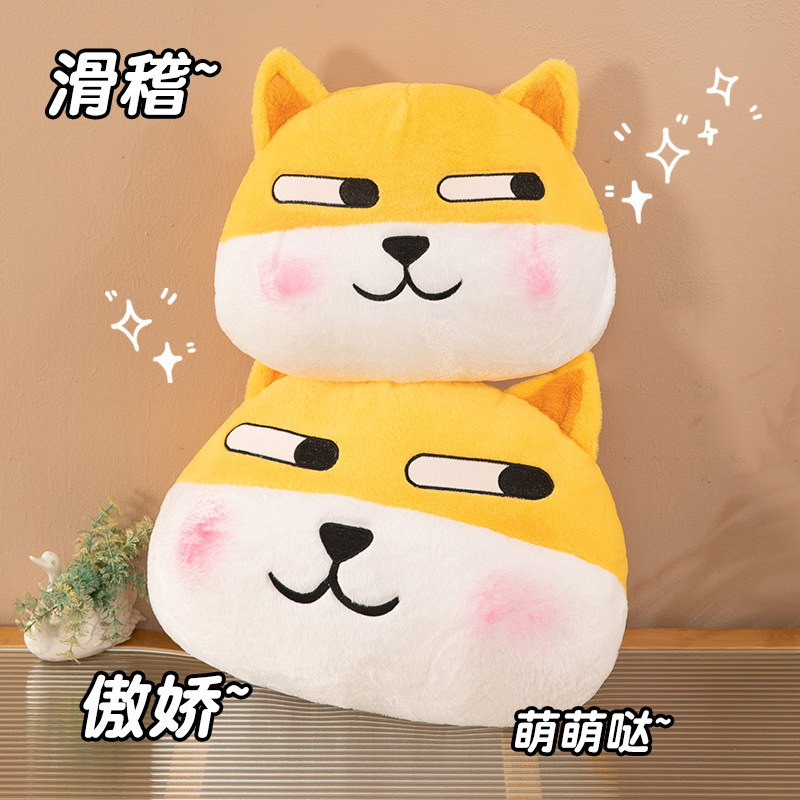 特大号萌趣滑稽狗头表情