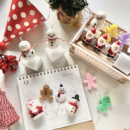 烘焙秘密 饰插件 ins韩国圣诞节圣诞老人雪人姜饼人蛋糕蜡烛装