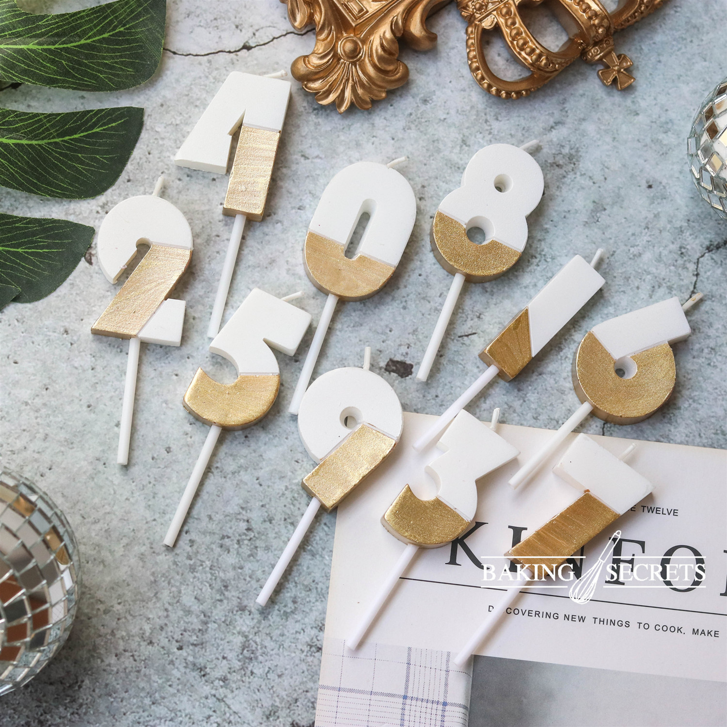 派对蛋糕装饰环保生日蜡烛