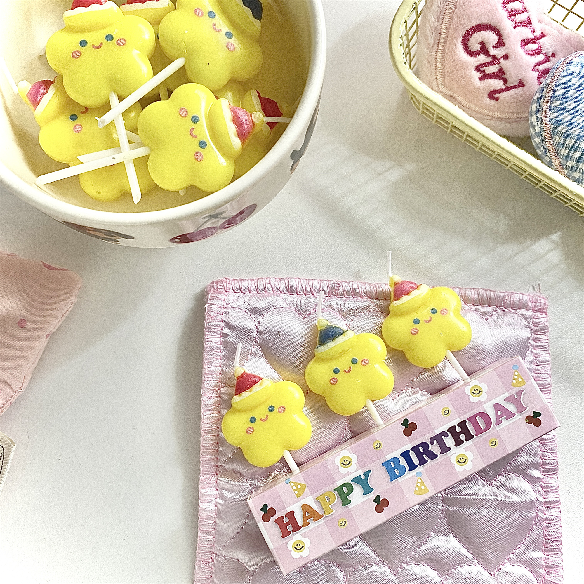 生日帽小星星生日蜡烛蛋糕装饰