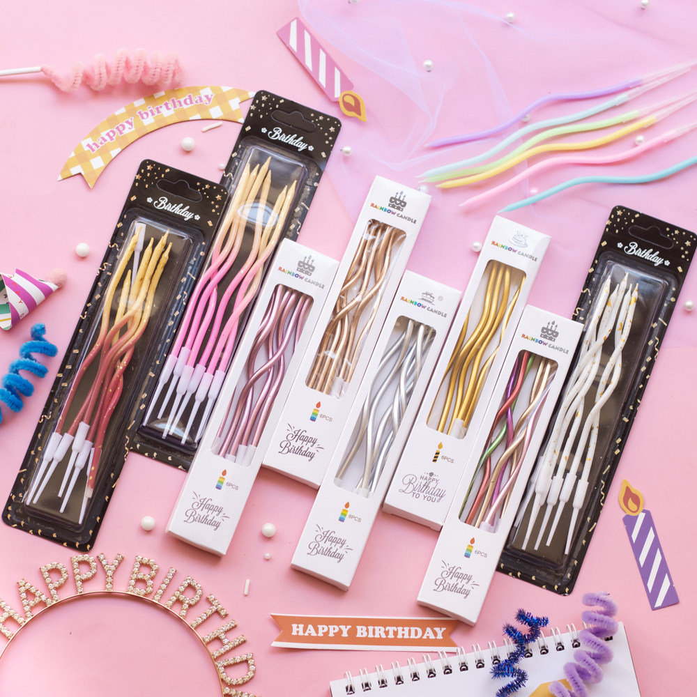 烘焙装饰 珠光金银弯曲螺旋蜡烛 金属色洒金渐变扭扭生日曲线蜡烛,节庆用品/礼品,蜡烛,淘宝优惠券,粉丝福利购,淘宝优惠卷