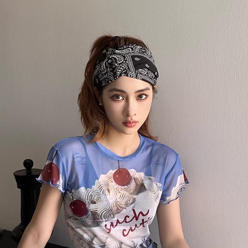 LULU VURU运动瑜伽发带女宽边健身普拉提发束跑步吸汗户外发饰