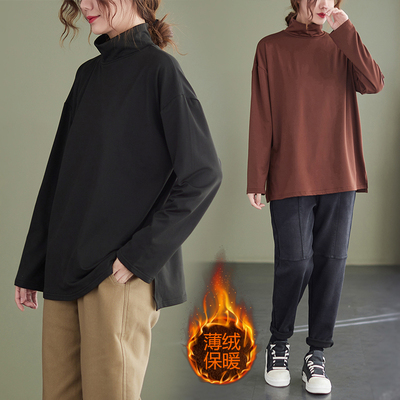2025秋冬宽松大码胖MM打底衫