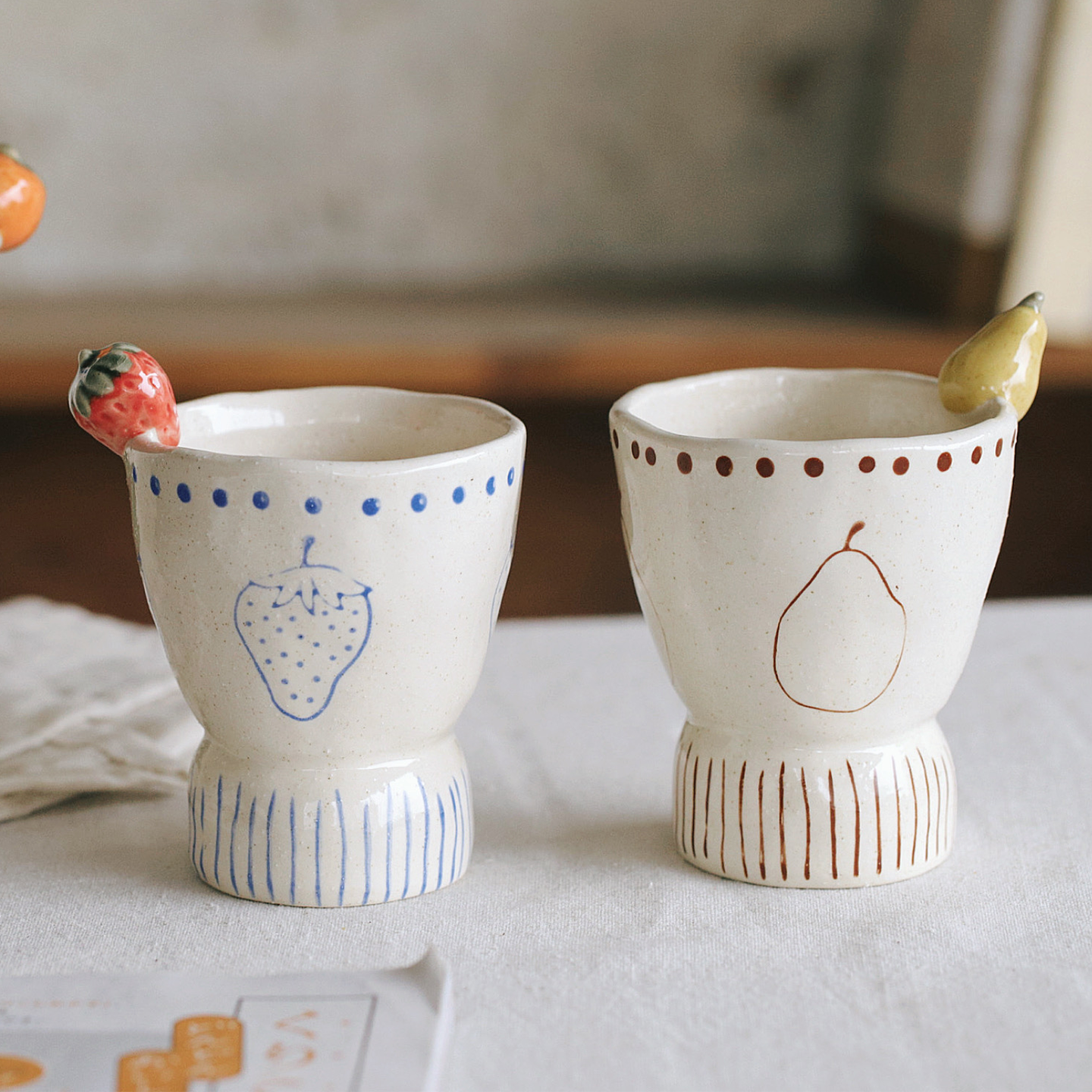 拾器集浮雕手握猪口杯卡通有趣可爱高颜值情侣对杯喝咖啡拿铁水杯,餐饮具,马克杯,淘宝优惠券,粉丝福利购,淘宝优惠卷