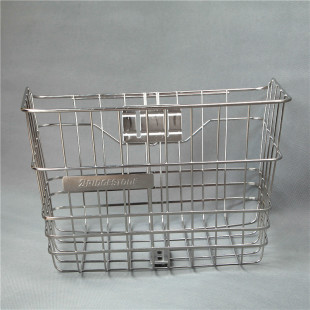 正品日本普利司通自行车304不锈钢车篮车框普利司通电动车车篮