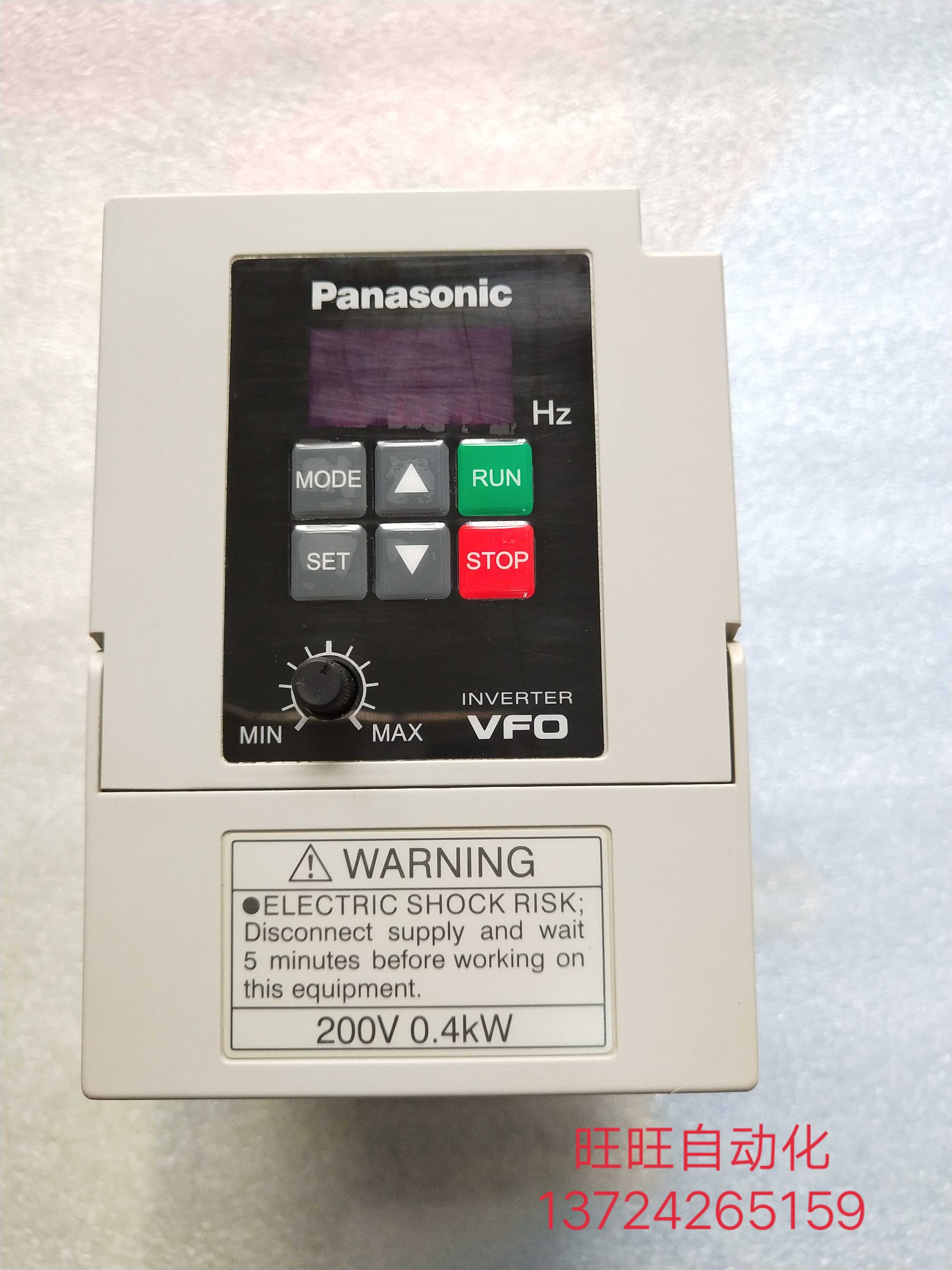 原装拆机松下vfo系列变频器单相220伏0.4kw测试完好成色如图