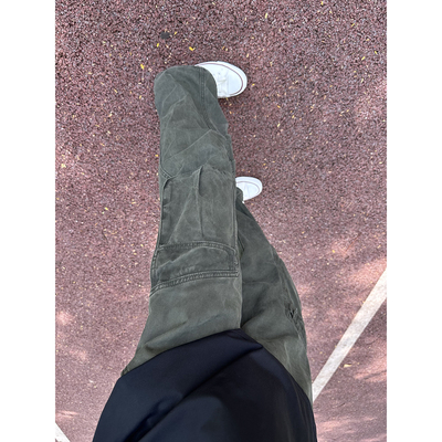 军绿色伞兵工装裤男款秋季