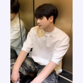 重磅宽松正肩半袖 320克空气层cleanfit短袖 美式 新款 体恤 t恤男夏季