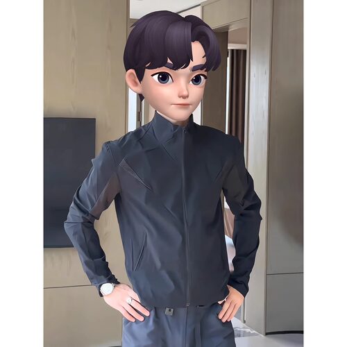 网眼速干立领防晒衣男款夏季透气