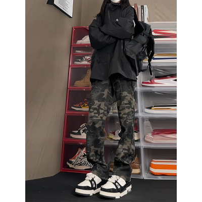 美式复古迷彩工装裤男款秋季