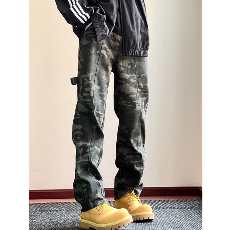 迷彩户外山系伐木裤子男款