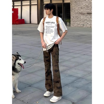 cleanfit迷彩工装裤男款夏季薄款