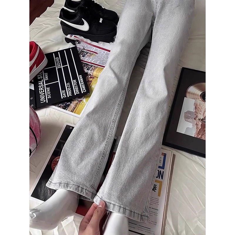 烟灰色vibe牛仔裤男款夏季