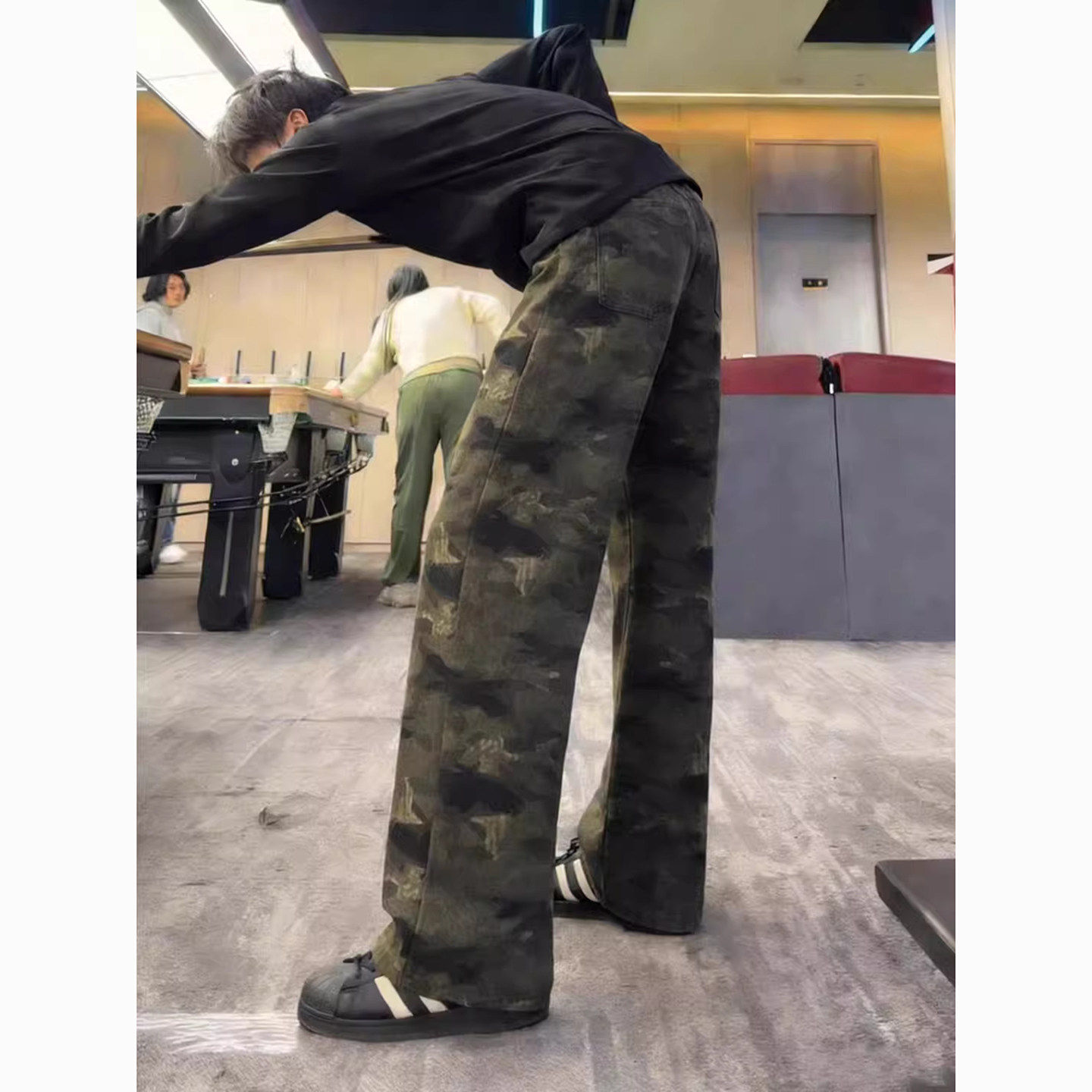 cleanfit迷彩牛仔裤男款春秋美式高街vibe裤子高级感直筒微喇裤,男装,牛仔裤,淘宝优惠券,粉丝福利购,淘宝优惠卷