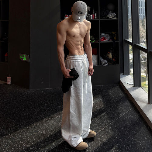 cleanfit美式重磅宽松微喇卫裤