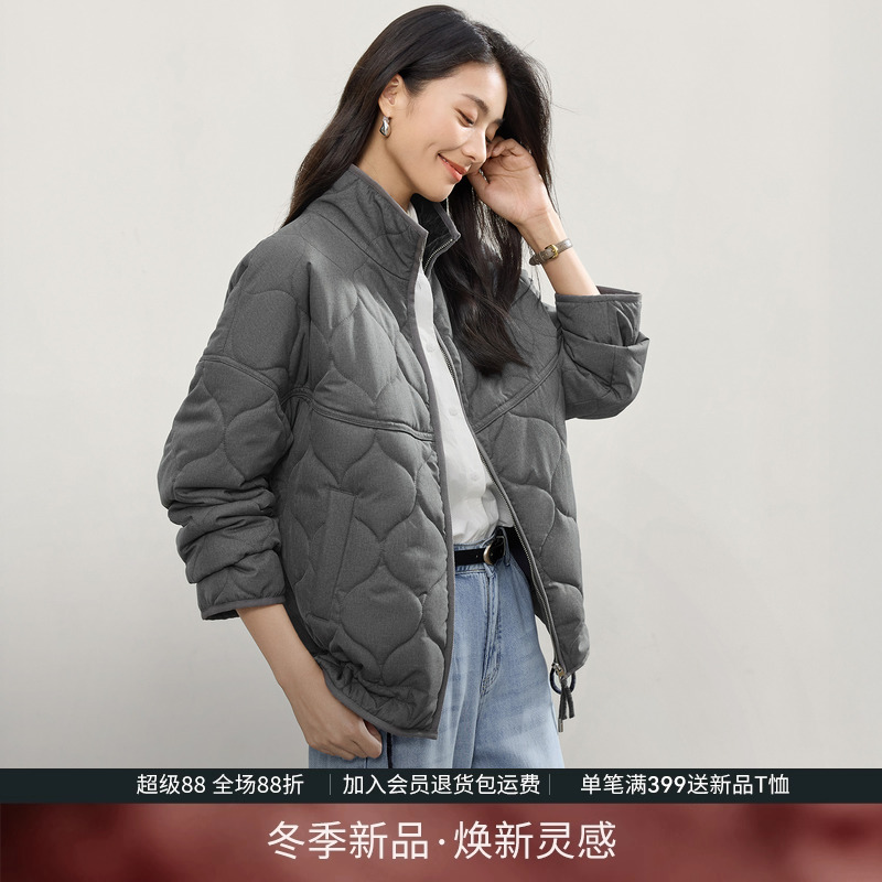 IHIMI海谧时尚菱格保暖棉服