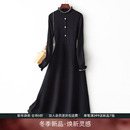 IHIMI海谧长袖 长裙春秋内搭打底连衣裙 针织连衣裙女2025秋冬新款