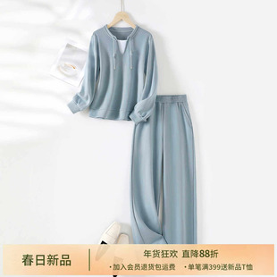 IHIMI海谧卫衣运动套装女2025超火两件套秋装休闲洋气时尚减龄