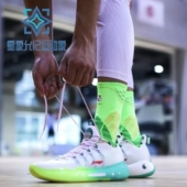 驭帅 䨻 李宁夏季 一体织回弹实战篮球鞋 篮球鞋