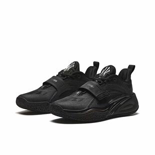 安踏欧文男子低帮实战篮球鞋氮科技蓝白配色耐磨防滑运动鞋