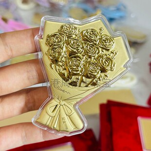 中国风黄金吊坠卡通动漫招财猫KT猫库洛米金片金饼挂饰情人节礼品