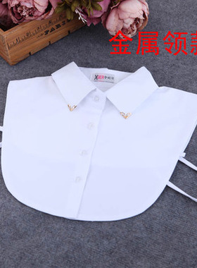 假领子假衣领百搭黑色复古假领子