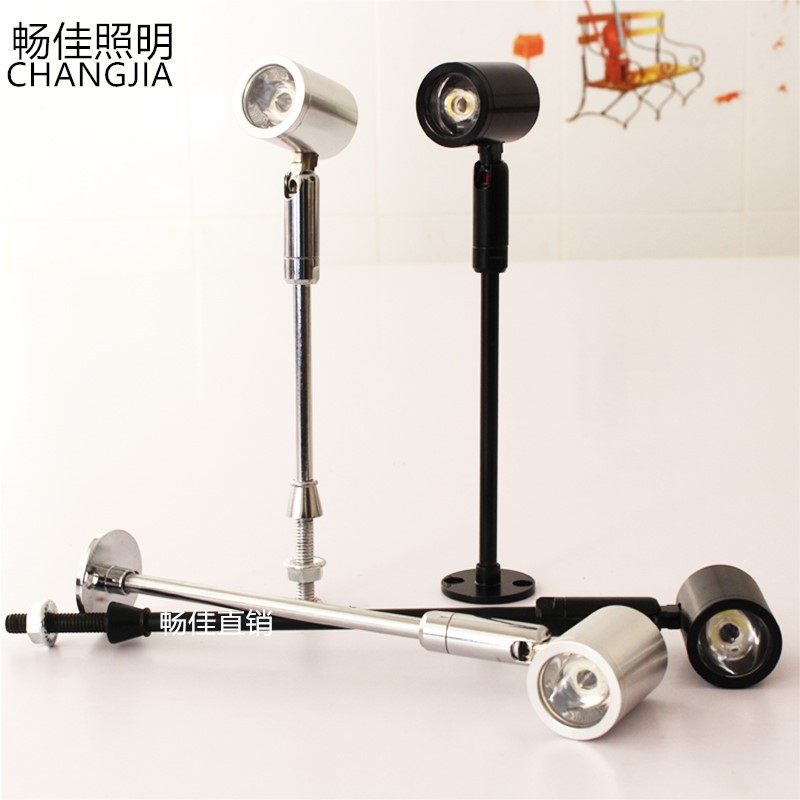 诺尔德led珠宝柜台射灯1W3W立杆 直杆柜台灯 展柜灯模型柜台迷你