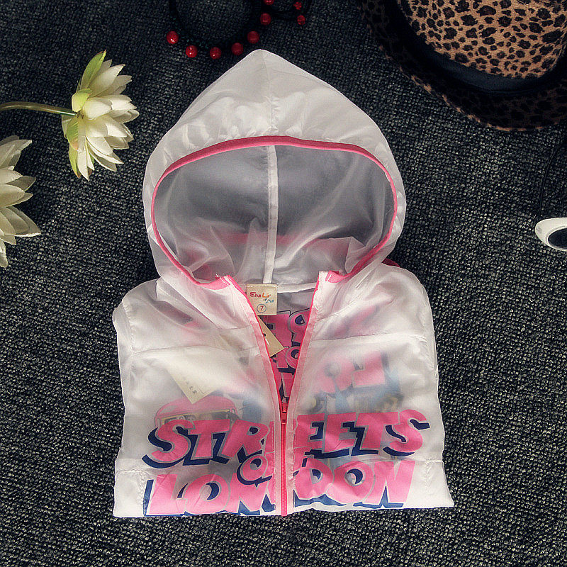 한국판 남아 여아  용 봄 여름 의류 자외선 차단 재킷 자외선 차단 윈드브레이커 통기성 긴 소매