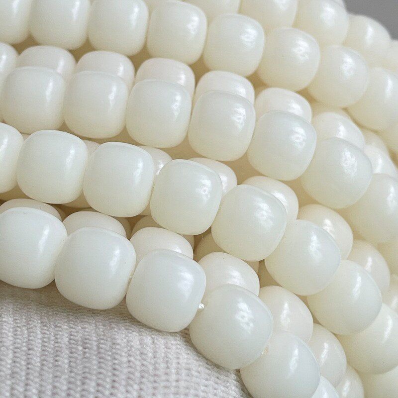 菩提根108颗佛珠白菩提根桶珠高抛干磨菩提根半成品