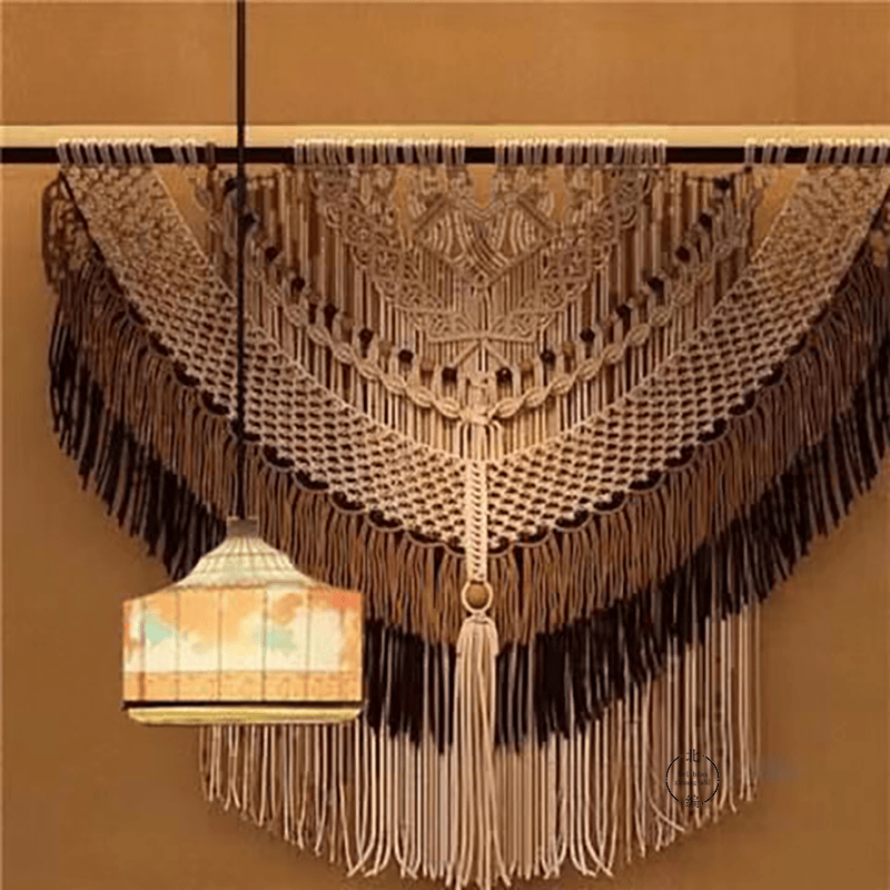 悟.ins侘寂风手工编织壁毯复古民宿装饰样板房酒店背景墙软装挂件,居家布艺,挂毯/壁毯,淘宝优惠券,粉丝福利购,淘宝优惠卷