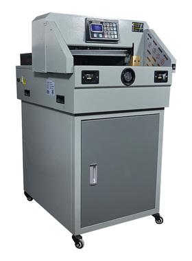 万德WD-4606S电动程控切纸机A3A4全自动厚层裁切机标书