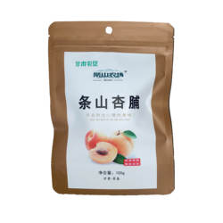 甘肃景泰条山农场大接杏脯100g袋装无核果脯红杏肉果脯蜜饯杏干肉