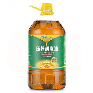 桶炒菜食用油 甘肃景泰丝路荟胡麻油5L