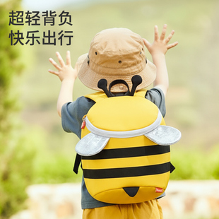 小背包幼儿园儿童外出旅游3-6岁宝宝双肩包蜜蜂男童出游轻便书包