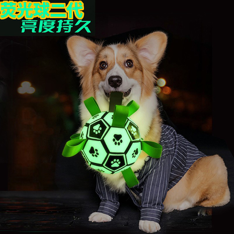 狗狗荧光足球二代互动解闷益智