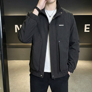 工装外套男款2026新款春秋季潮流韩版百搭青少年初中高中学生夹克