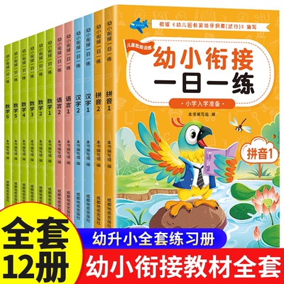 幼小衔接教材全套一日一练全12册