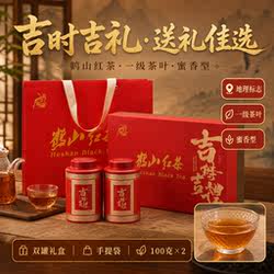 侨韵鹤山红茶礼盒正宗送礼长辈一级甘醇蜜韵蜜甜广东江门特产茶叶