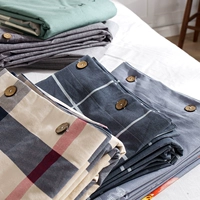 Cotton cũ vải thô chăn bìa đơn mảnh quilt cover quilt đơn dày lên trọng lượng 2 m x2.3 đôi 1.8 lõi giường đặt mùa đông - Quilt Covers chăn lông tuyết nhung