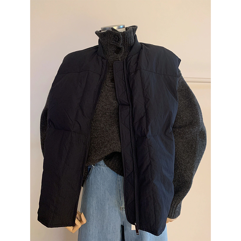 现货】秋冬战衣！韩版叠穿半高领毛衣套装外穿羽绒服马甲拉链外套,女装/女士精品,大码羽绒服,淘宝优惠券,粉丝福利购,淘宝优惠卷