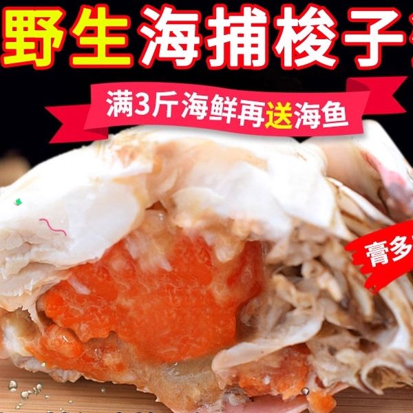 【保鲜不保活】莱州烟台梭子蟹超大新鲜飞蟹红膏母蟹螃蟹满黄,水产肉类/新鲜蔬果/熟食,梭子蟹,淘宝优惠券,粉丝福利购,淘宝优惠卷