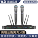 W.D卧龙专业一拖二真分集无线麦话筒高端舞台演出抗干扰头麦领夹