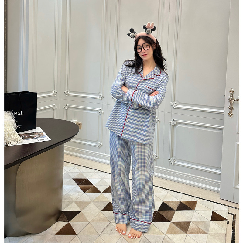 LeoＭami孕妇装春秋款甜美格子纯棉家居服套装休闲睡衣产后月子服,孕妇装/孕产妇用品/营养,家居服套装,淘宝优惠券,粉丝福利购,淘宝优惠卷